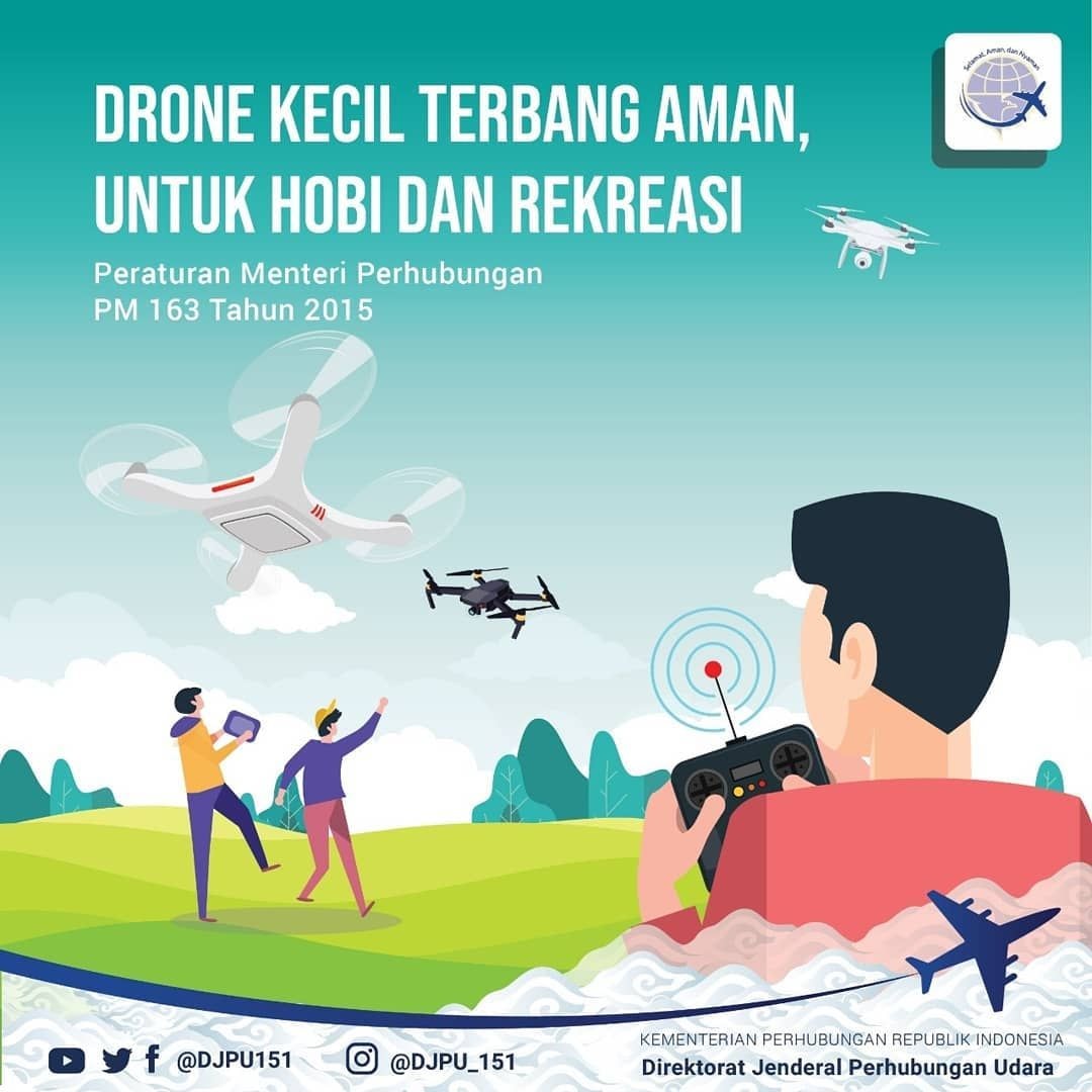 Drone sebagai sarana penyaluran hobbi dan rekreasi.
